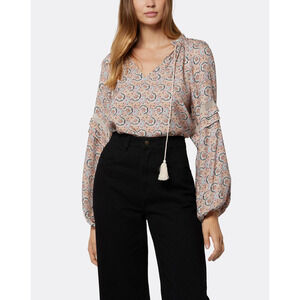 Joie 'Ogdine' Brown V Neck Long Sleeve Top Size S